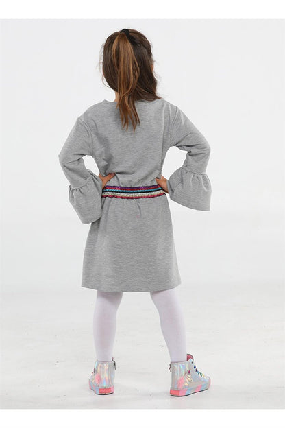 Magic Girl Gray Knitted Girl Dress