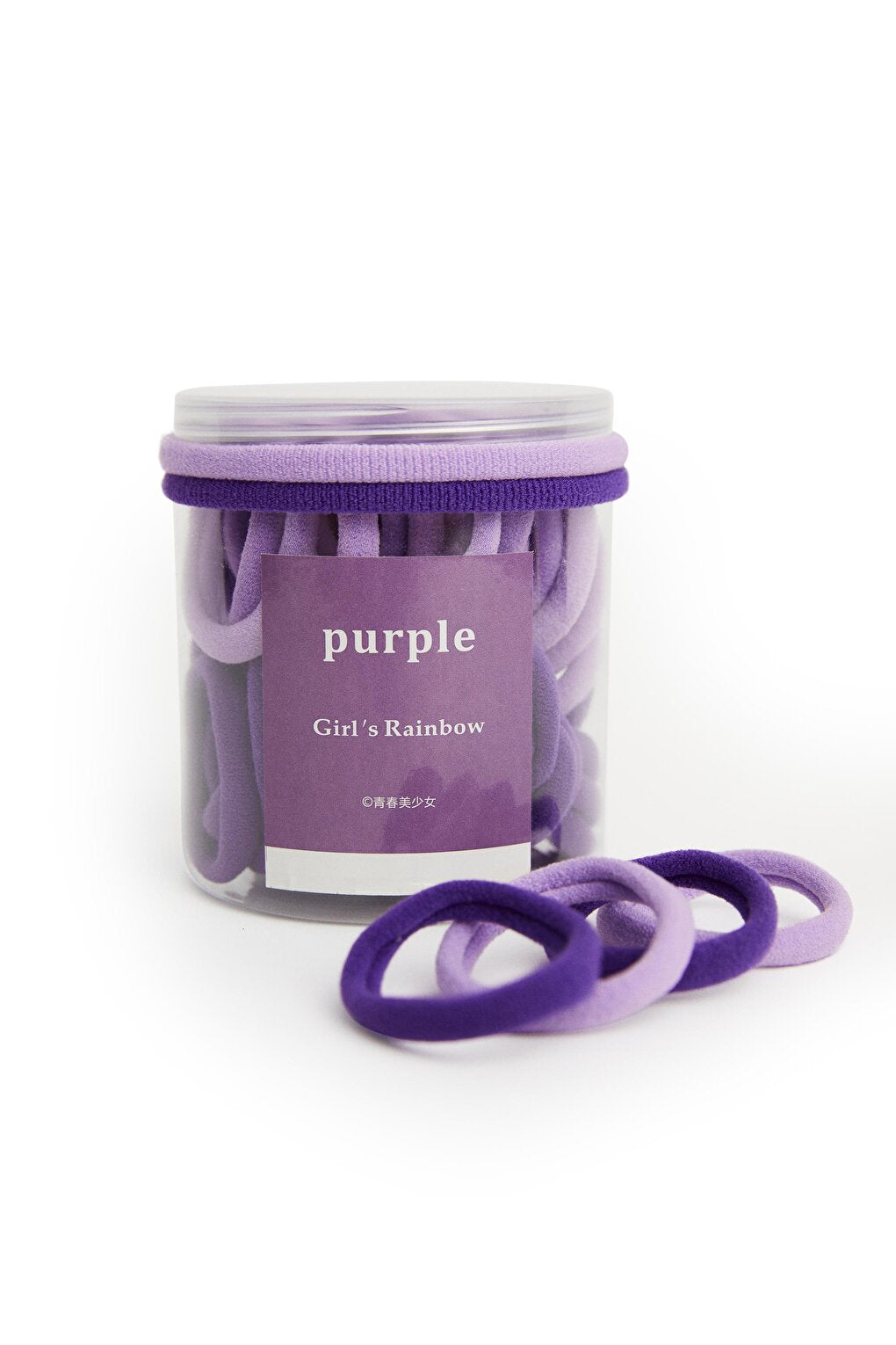 Jar Rubber Buckle 50 Pieces Purple