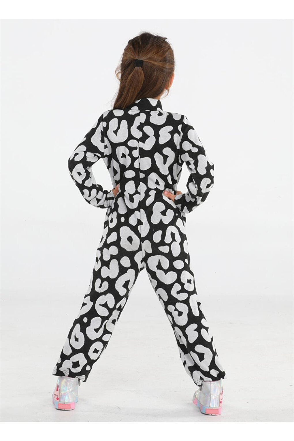 Bony Patterned Girl's Jumpsuit