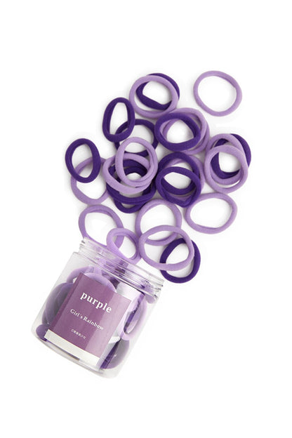 Jar Rubber Buckle 50 Pieces Purple