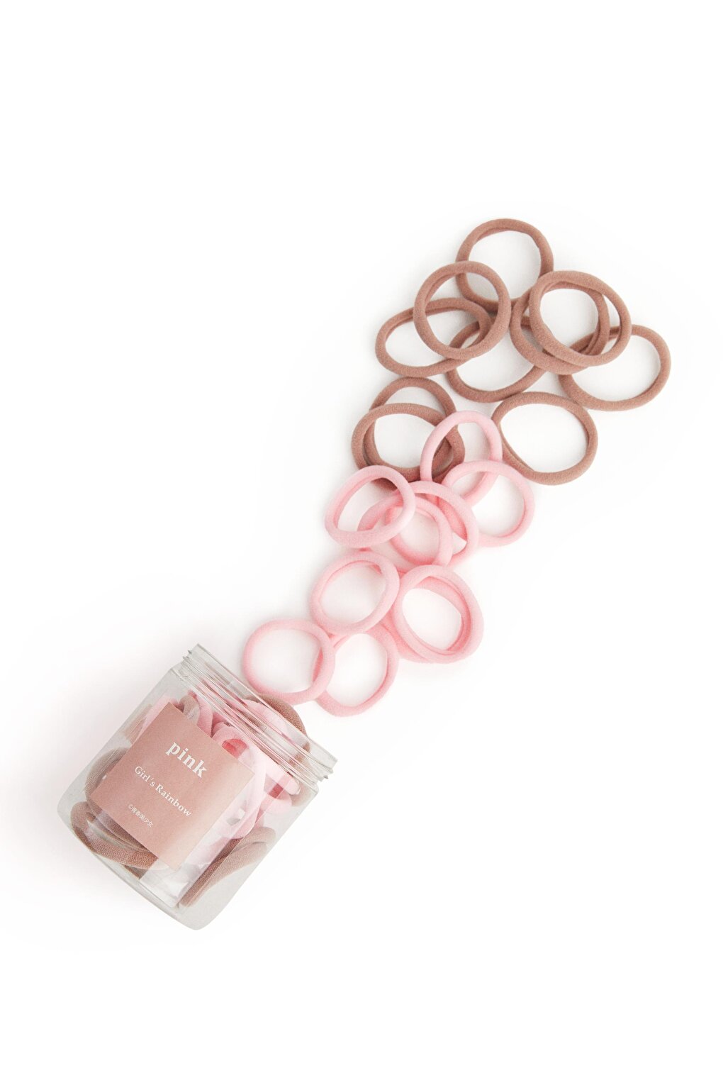 Jar Rubber Buckle 50 Pieces Pink