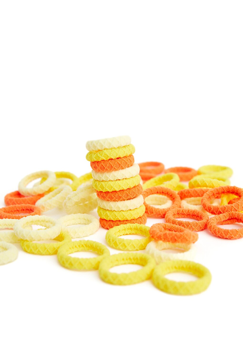 Jar Rubber Buckle 50 Pieces Yellow