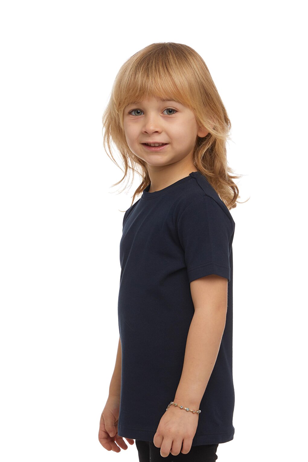 Dark Navy Blue Unisex Crew Neck Short Sleeve T-Shirt