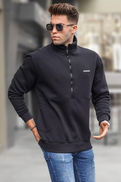 Black Zippered Sweatshirt 5316