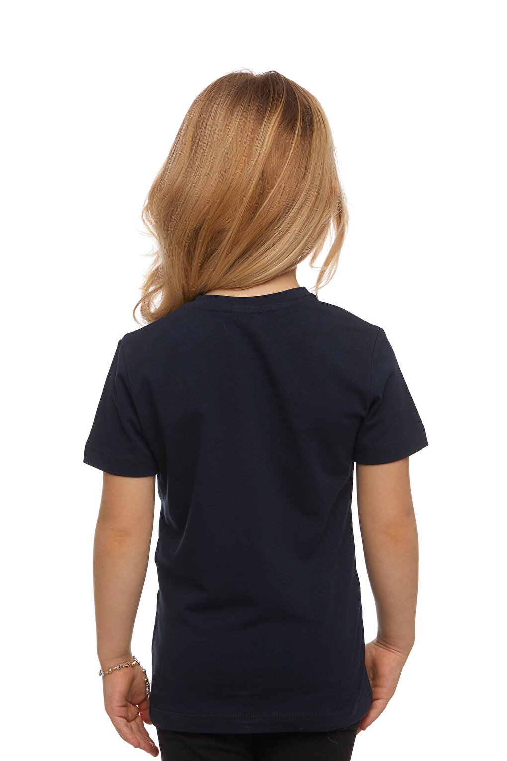 Dark Navy Blue Unisex Crew Neck Short Sleeve T-Shirt