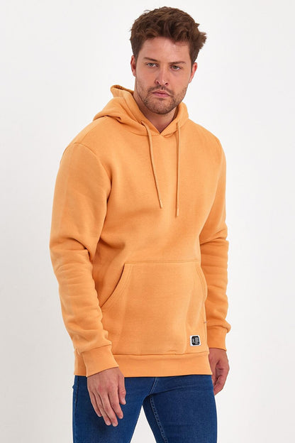 3 Thread Raised Hooded Men's Sweatshirt