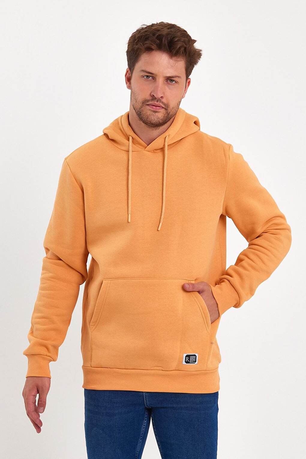 3 Thread Raised Hooded Men's Sweatshirt