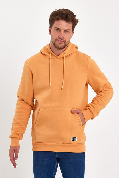 3 Thread Raised Hooded Men's Sweatshirt