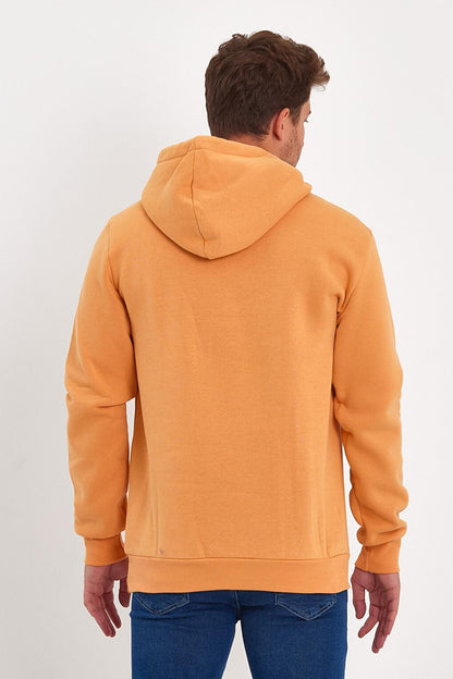 3 Thread Raised Hooded Men's Sweatshirt