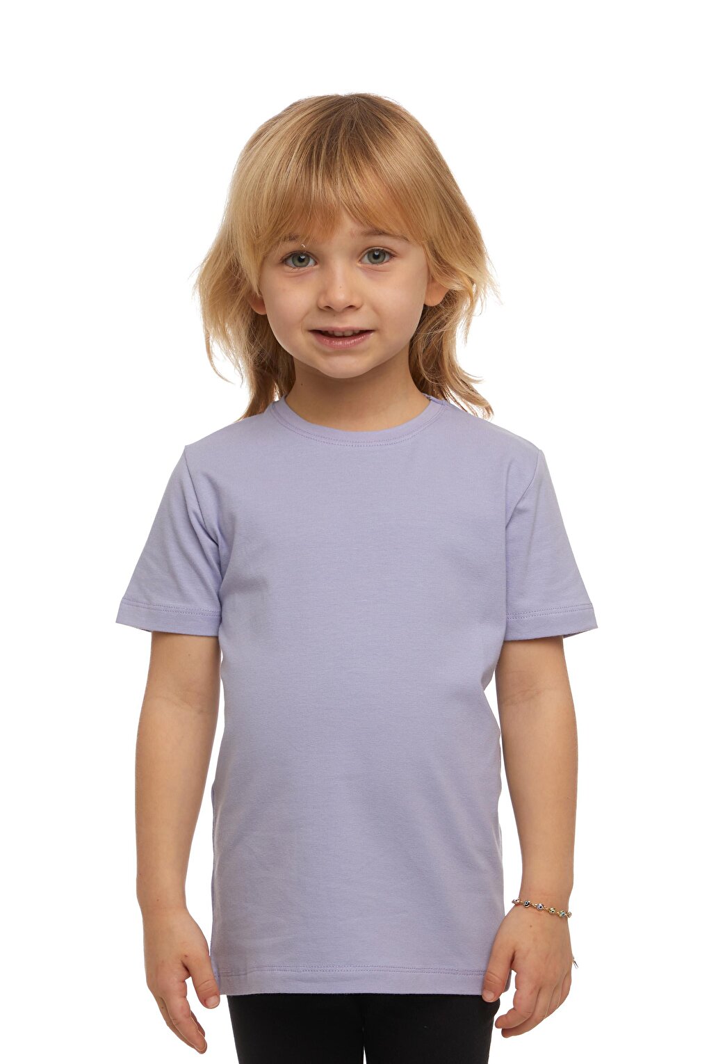 Light Lilac Unisex Crew Neck Short Sleeve T-Shirt