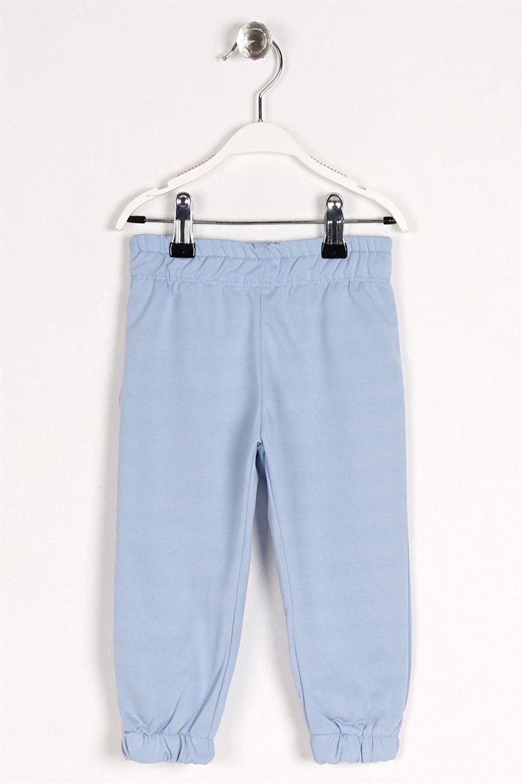 Children's Unisex Blue Colored Elastic Waist and Leg Sweatpants