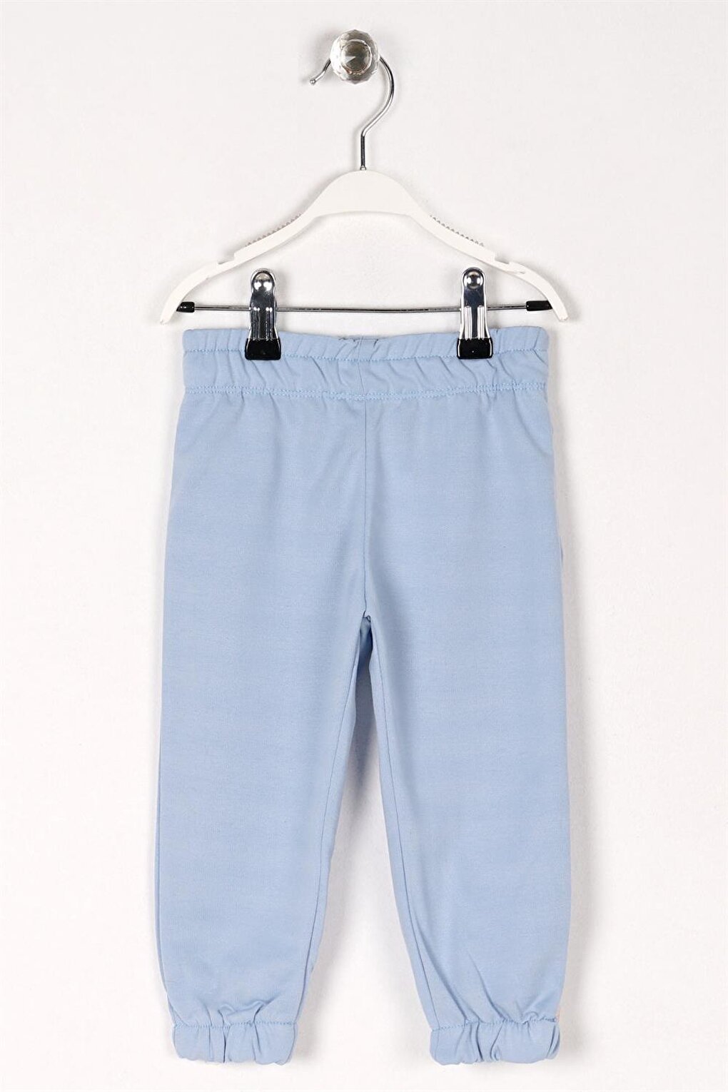 Children's Unisex Blue Colored Elastic Waist and Leg Sweatpants