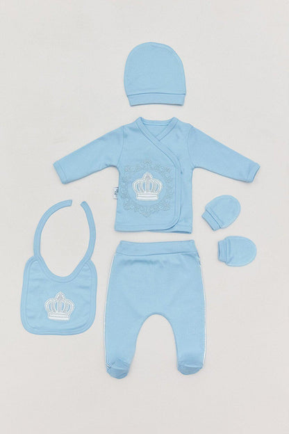 5-Piece Baby Set with Embroidery Detail