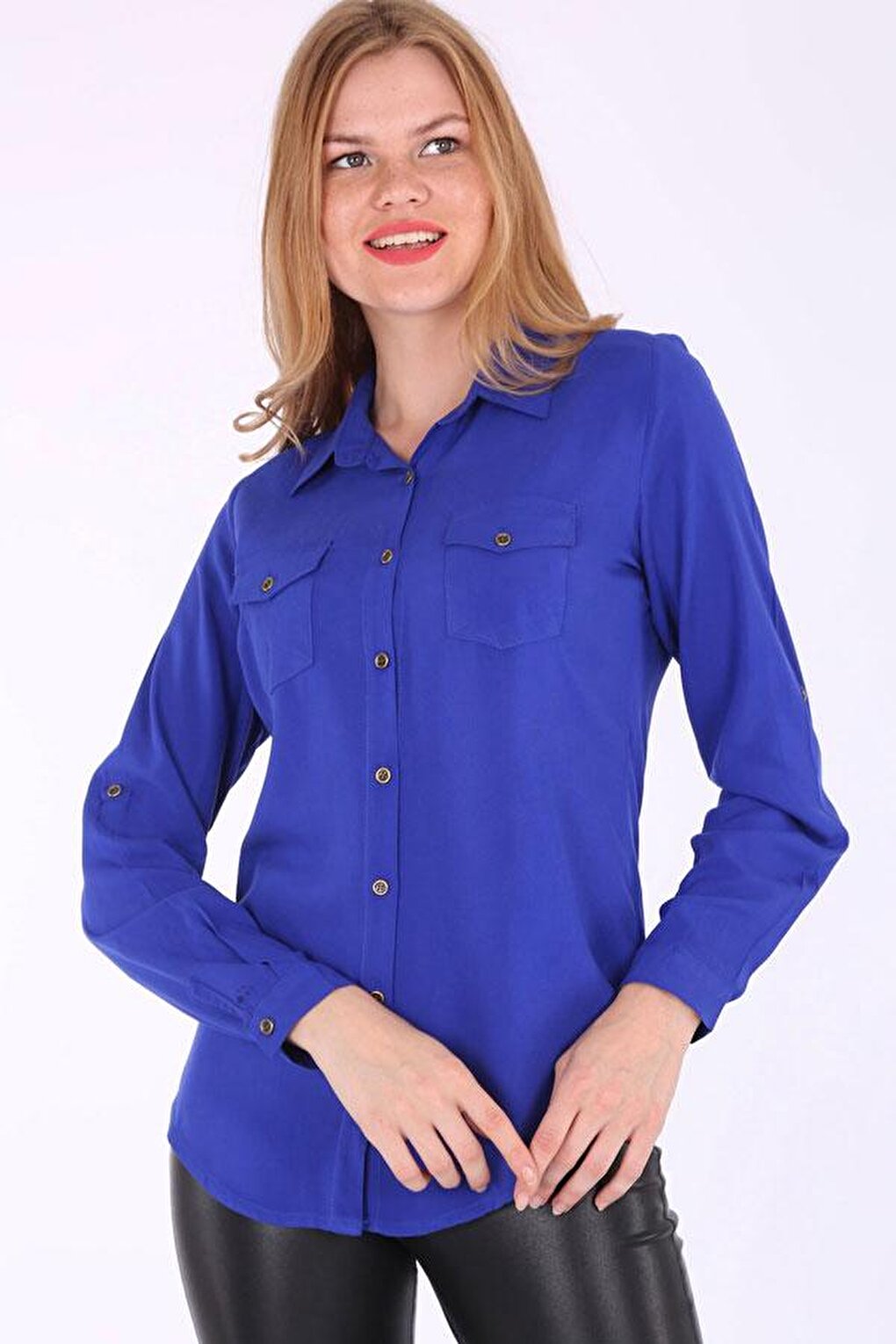 3428 SHIRT WITH DOUBLE FLAP POCKET - Saks