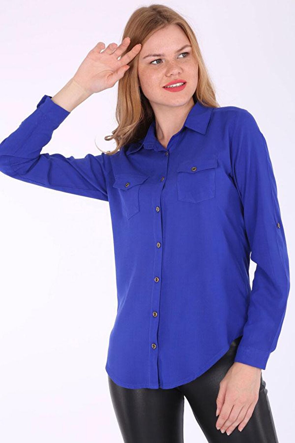 3428 SHIRT WITH DOUBLE FLAP POCKET - Saks