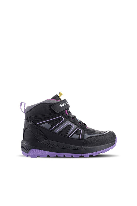 KEPHAS Unisex Kids Boots Black / Purple