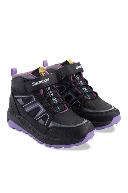 KEPHAS Unisex Kids Boots Black / Purple