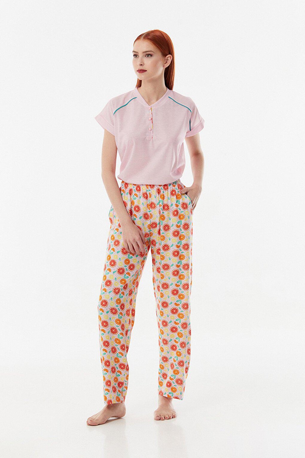 Patterned Pajama Set