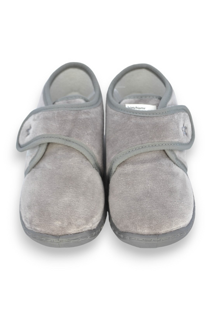 Gray Star Embroidered Girl's Velcro Panduf-F-732