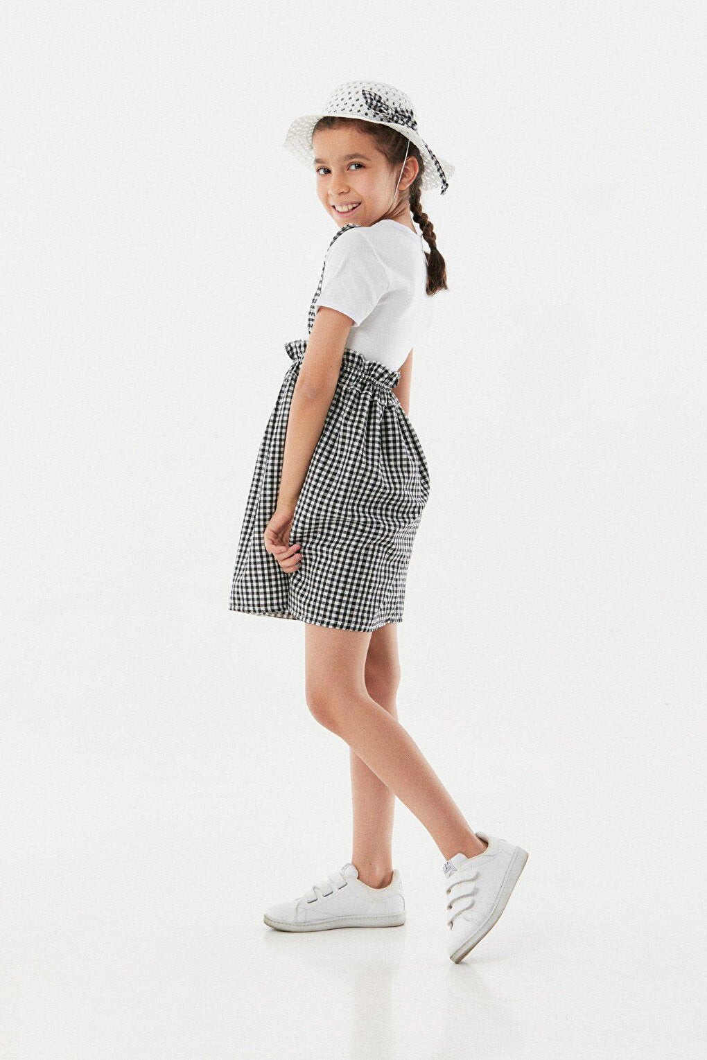 Gingham Hat Girl's Salopet