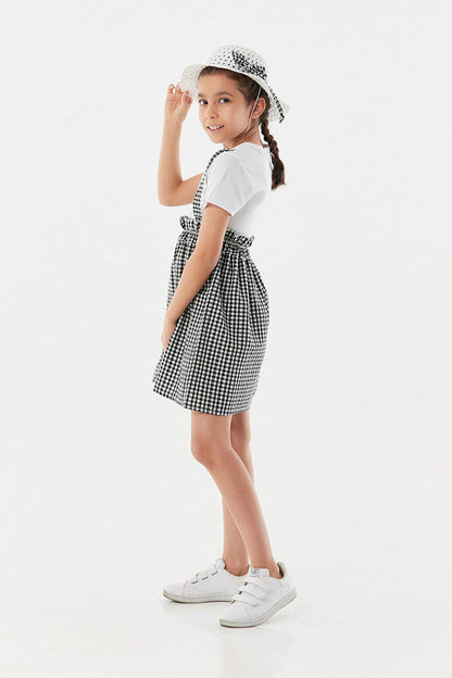 Gingham Hat Girl's Salopet