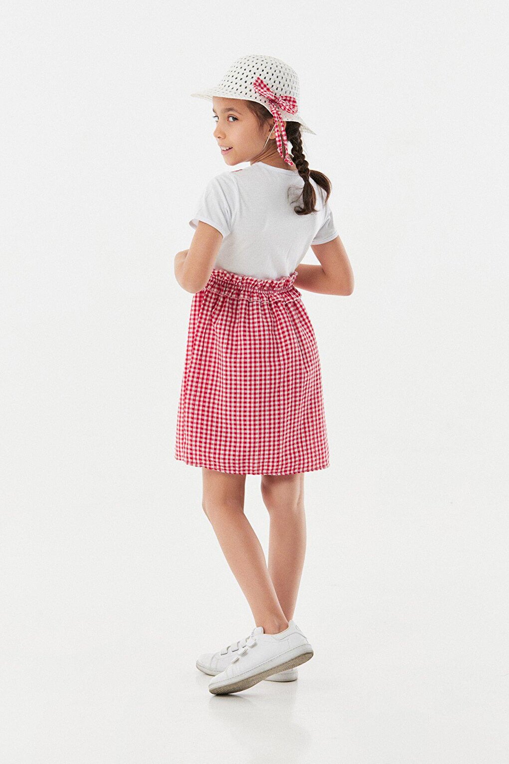 Gingham Hat Girl's Salopet