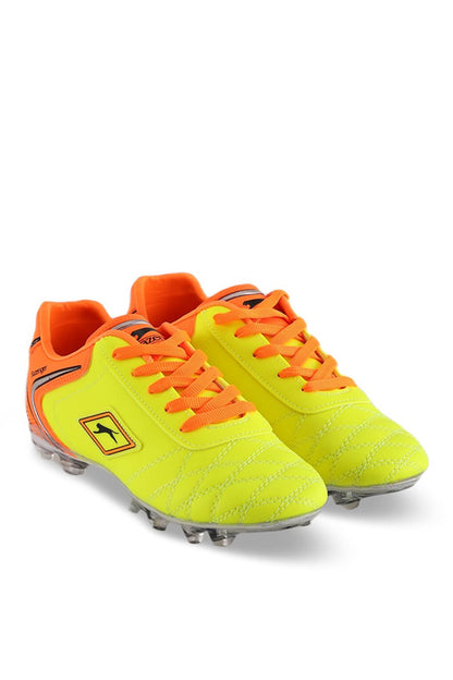 HUGO KR Boys Football Cleats Shoes Yellow / Red