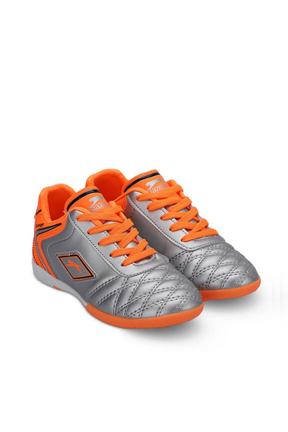 HUGO HS Boys Football Astroturf Field Shoes Gray / Orange