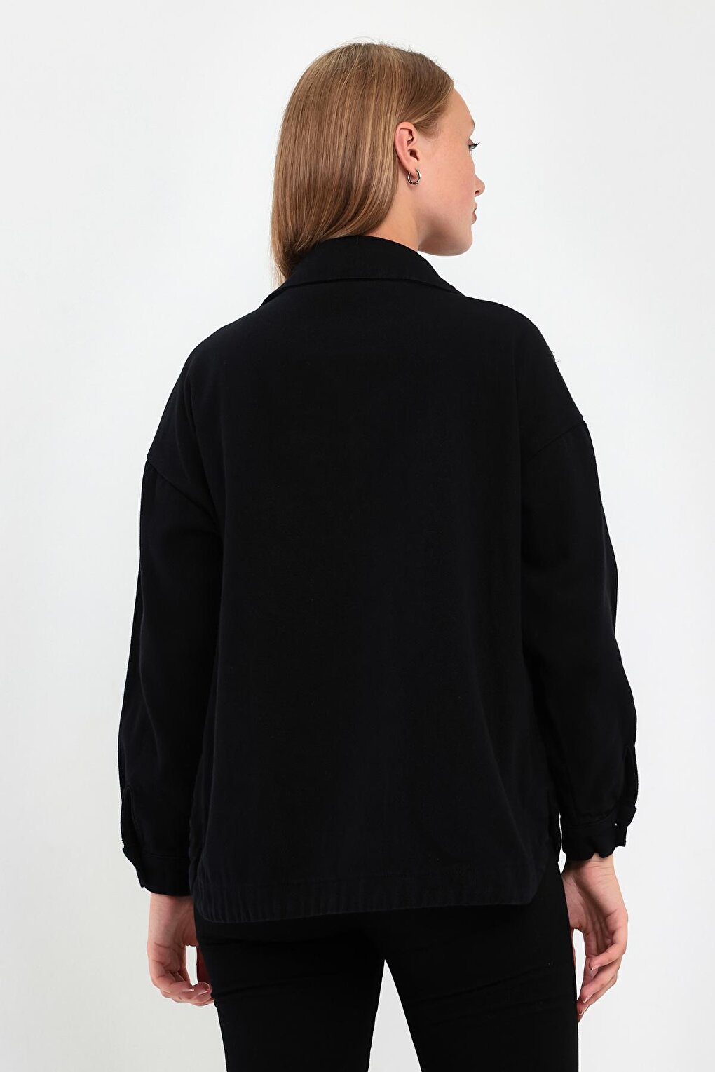 Women's Double Pocket Front Gabardine Jacket