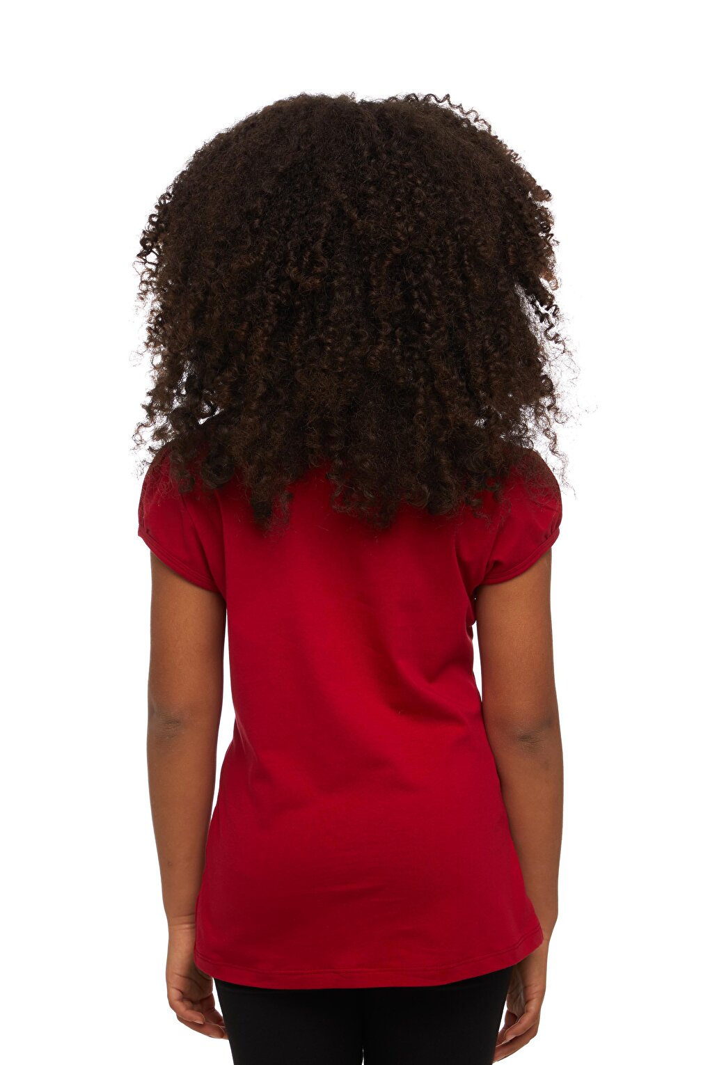 Red Girl's Short Sleeve Basic T-Shirt