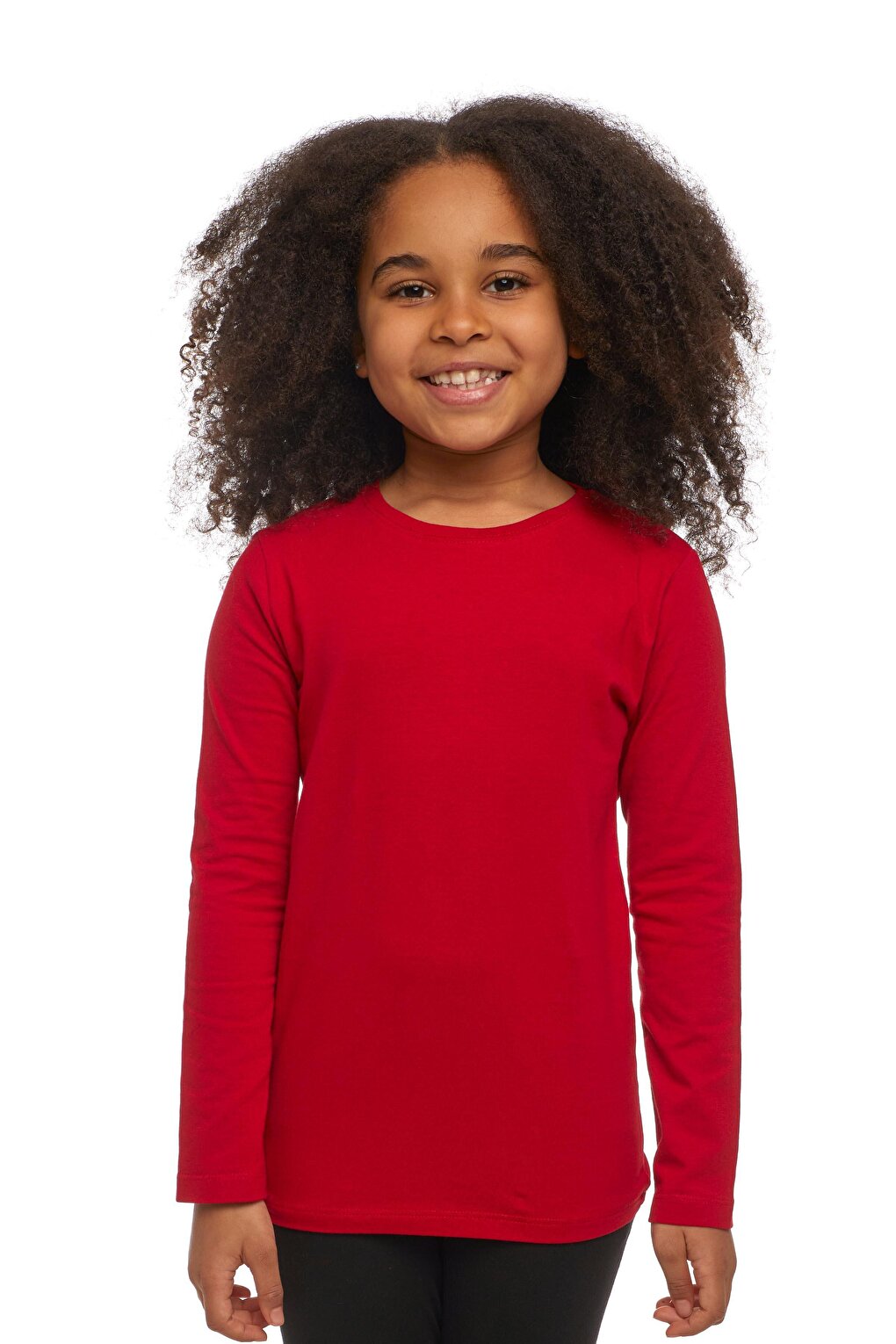 Red Unisex Crew Neck Long Sleeve T-Shirt