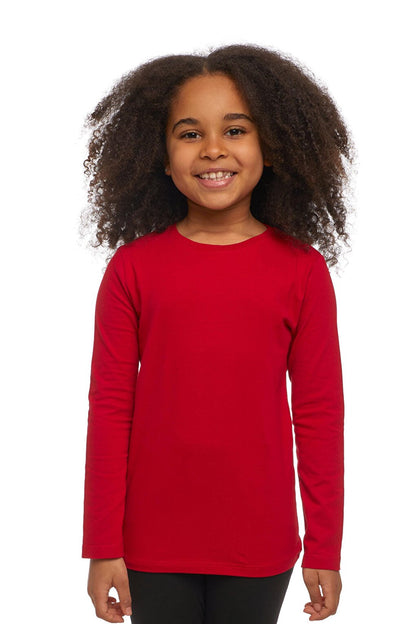 Red Unisex Crew Neck Long Sleeve T-Shirt