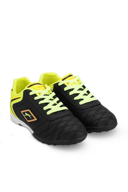 HUGO HS Boys Football Astroturf Field Shoes Black / Yellow