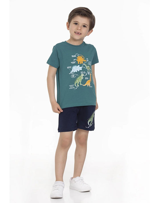 Dinosaur Printed Shorts Set 63202