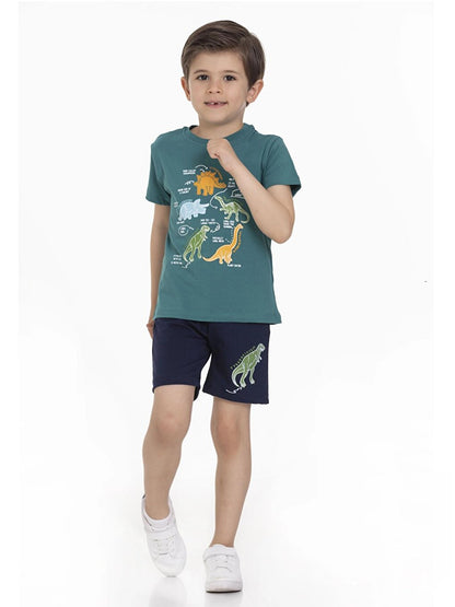 Dinosaur Printed Shorts Set 63202