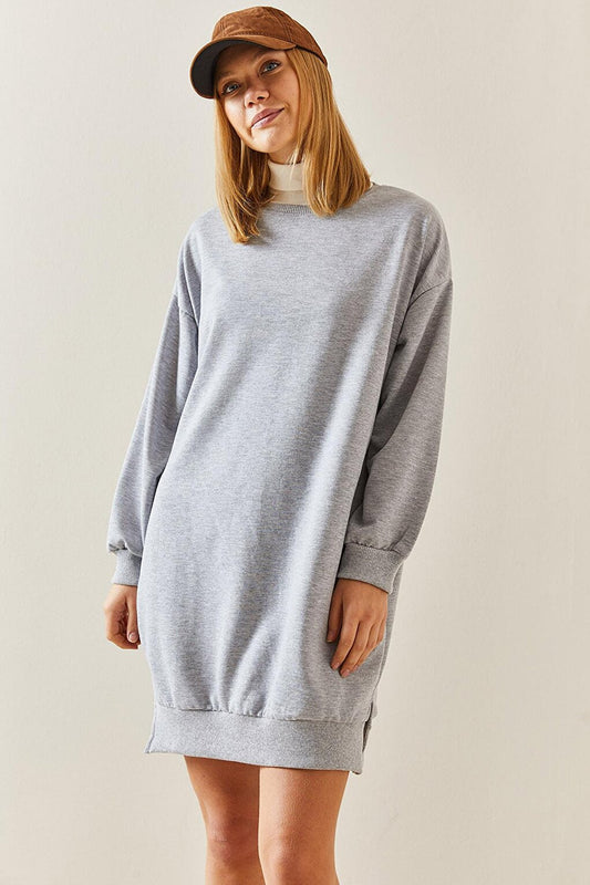 Gray Crew Neck Sweatshirt 3YXK8-47463-03