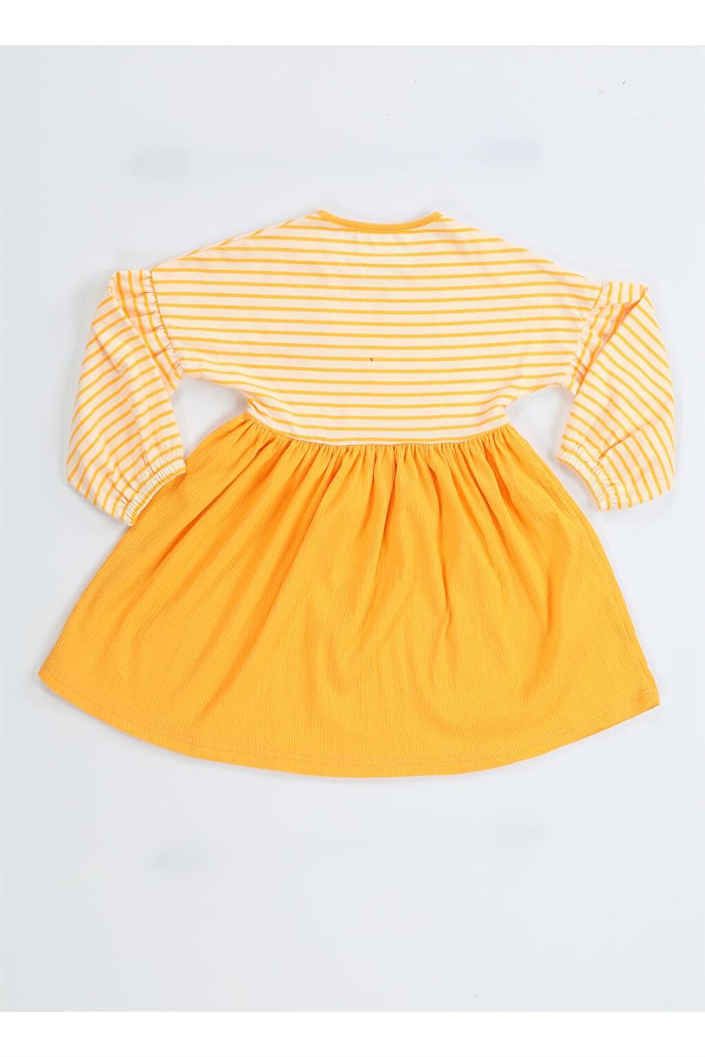 Sunflower Yellow Striped Girls Dress