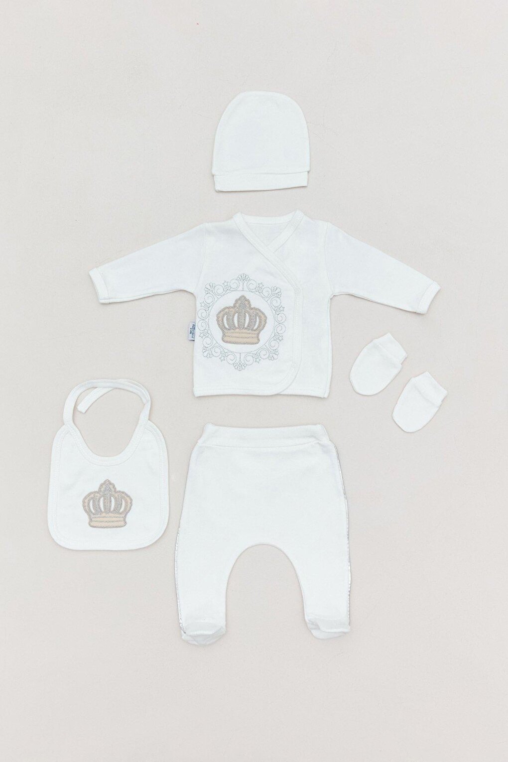 5-Piece Baby Set with Embroidery Detail