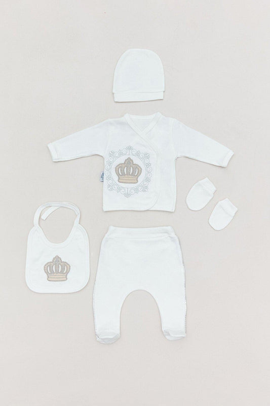 5-Piece Baby Set with Embroidery Detail