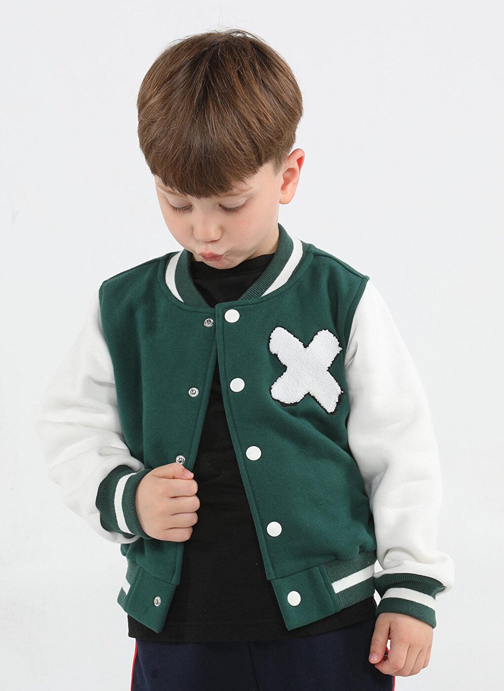 Green Unisex College Jacket