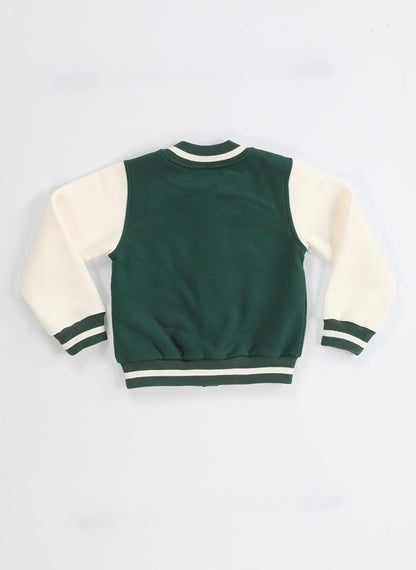 Green Unisex College Jacket