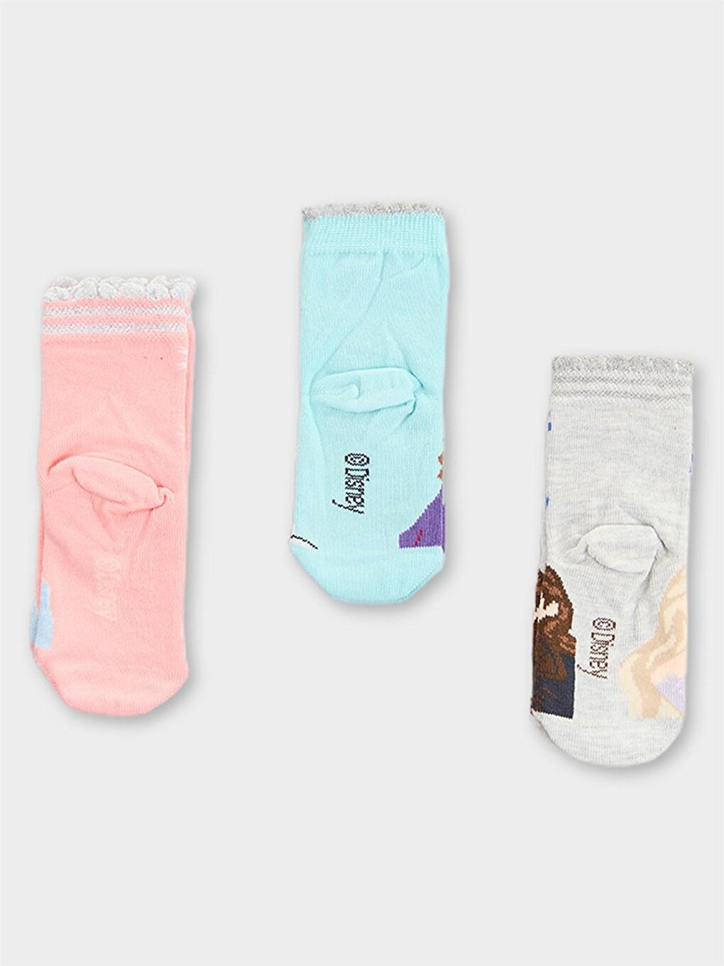 Frozen Licensed Girl's 3 Pairs Socks 20522