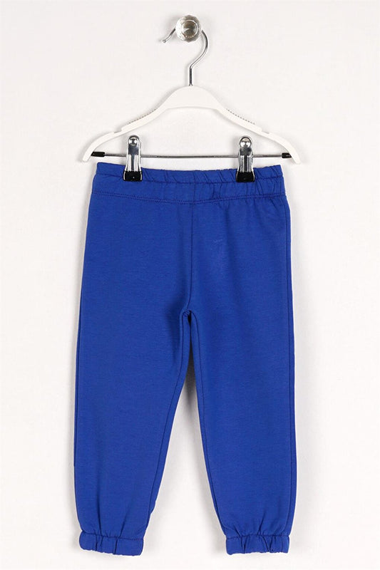 Children's Unisex Saks Colored Sweatpants with Elastic Waist and Leg Legs