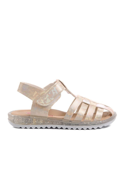 Arz 1300-P Mother of Pearl Glitter Girls Sandals