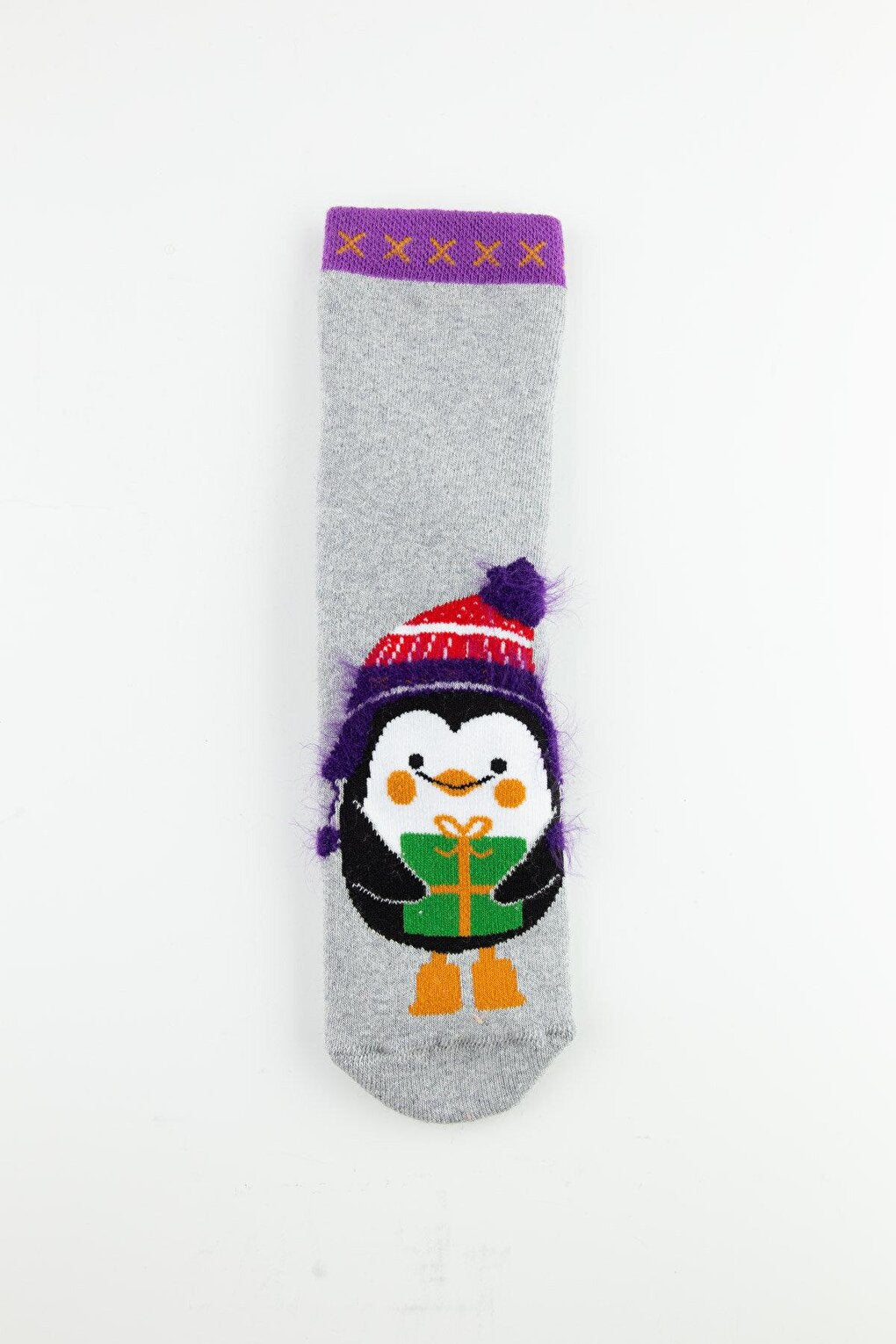 3-Piece Penguin Anti-Slip Towel Children's Socks