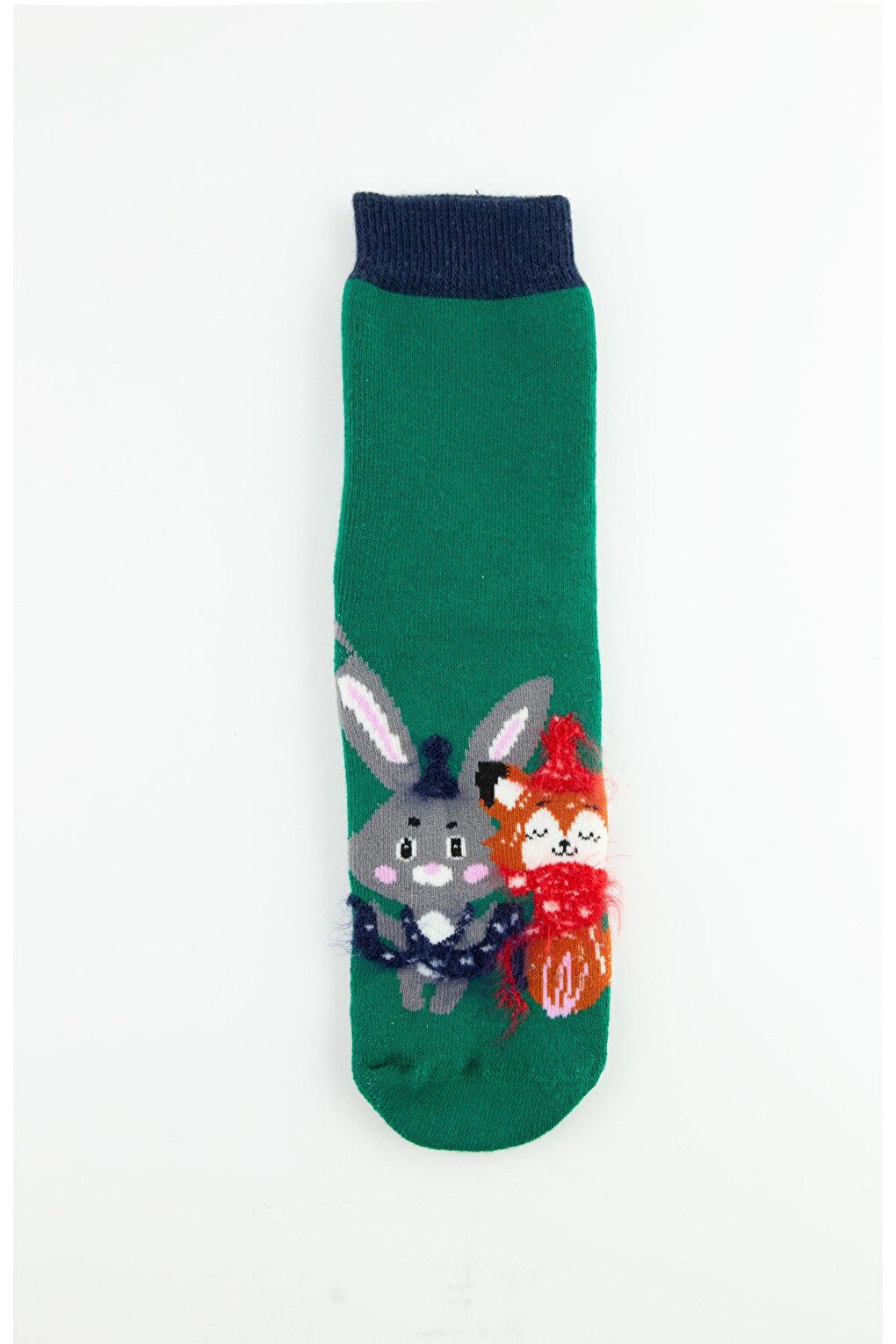 3 Pack Fox Rabbit Anti-Slip Towel Children's Socks