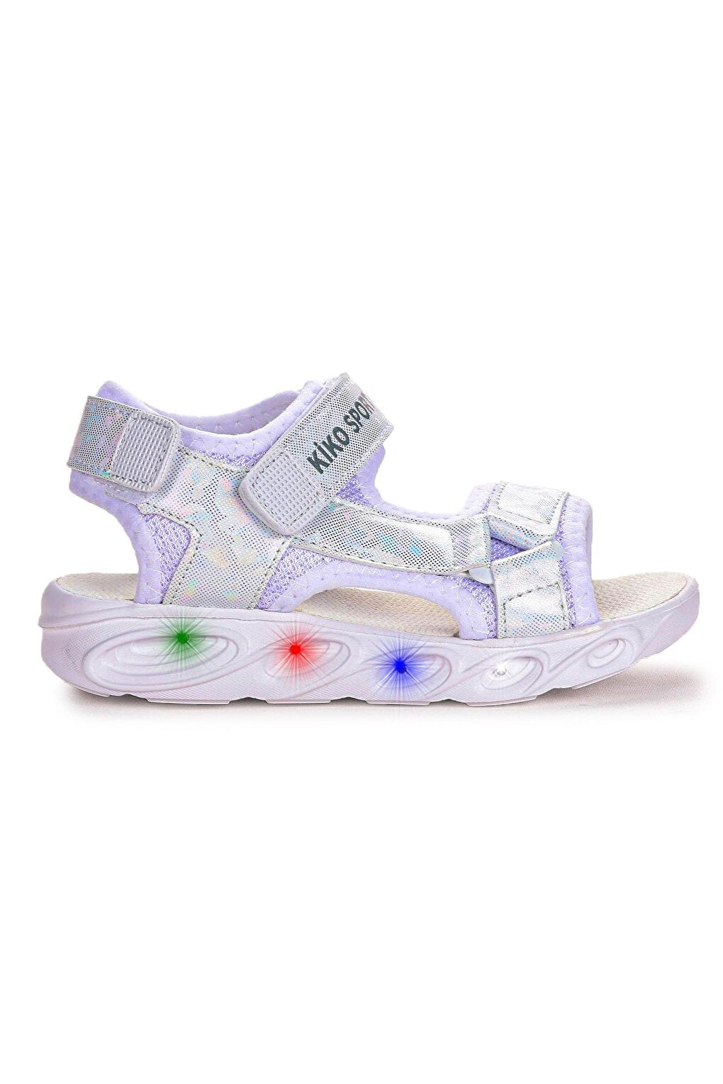 133 Hologram Lighted Girls Velcro Sandal Shoes