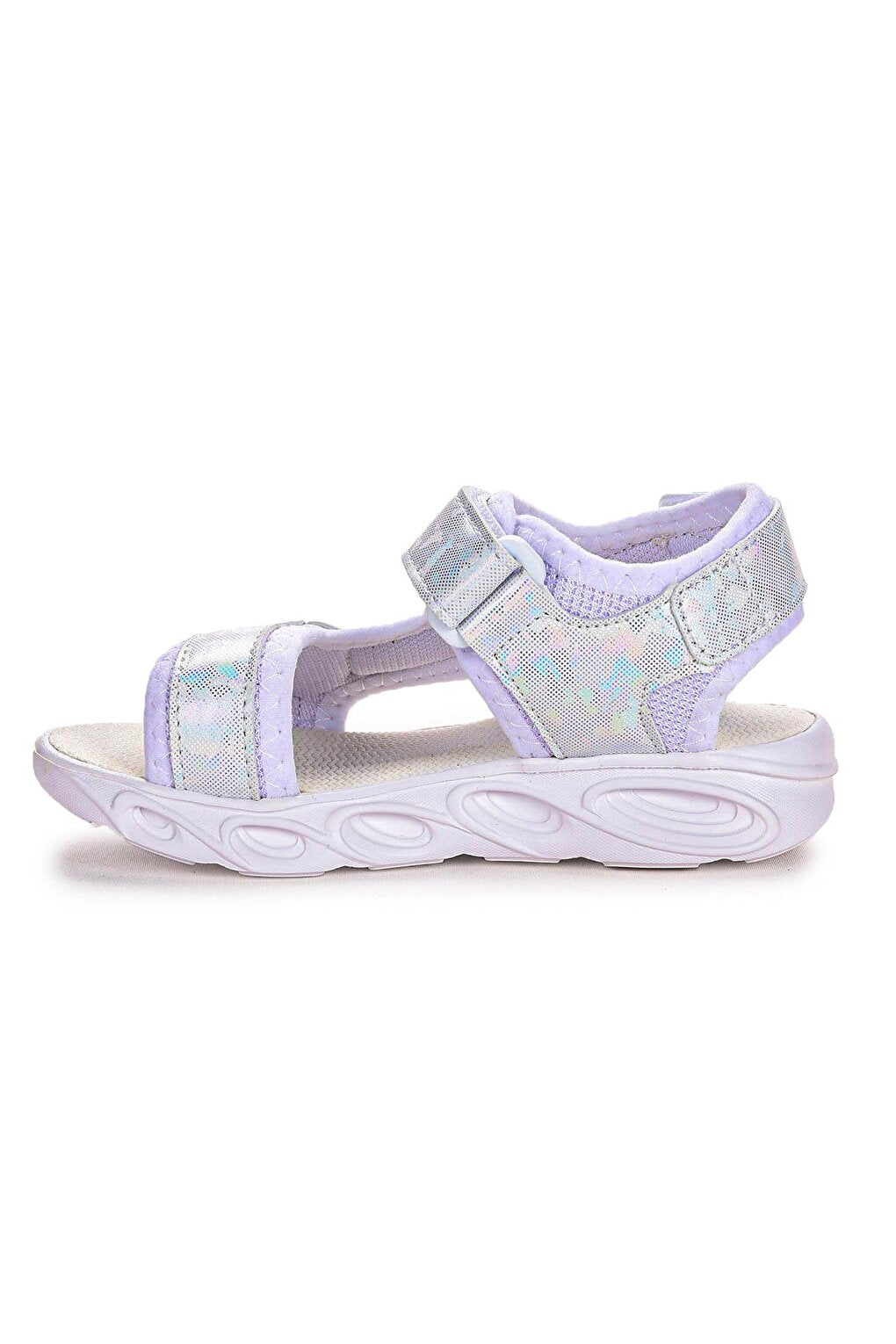 133 Hologram Lighted Girls Velcro Sandal Shoes