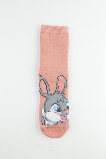 3-Piece Rabbit Anti-Slip Sole Towel Children's Socks