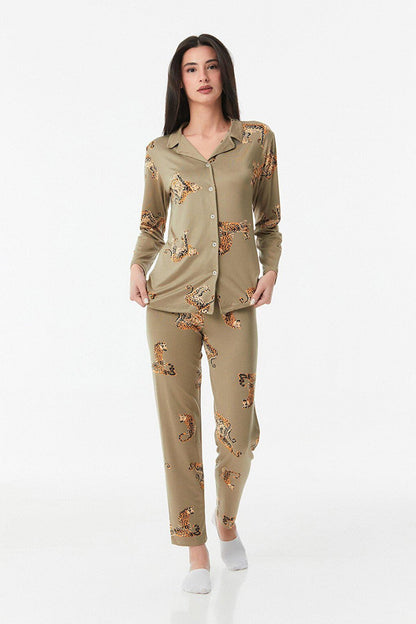 Leopard Printed Pajama Set